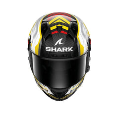 SHARK AERON-GP REPLICA RAUL FERNANDEZ SIGNATURE CARBONIO BIANCO GIALLO 