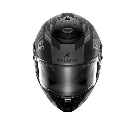 SHARK SPARTAN RS RACESHOP Integrali Caschi Nero Opaco Antracite Argento