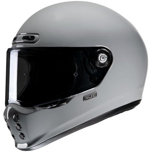 HJC UNI N.Gris Casco Integral De Estilo Clásico Para Motocicleta 