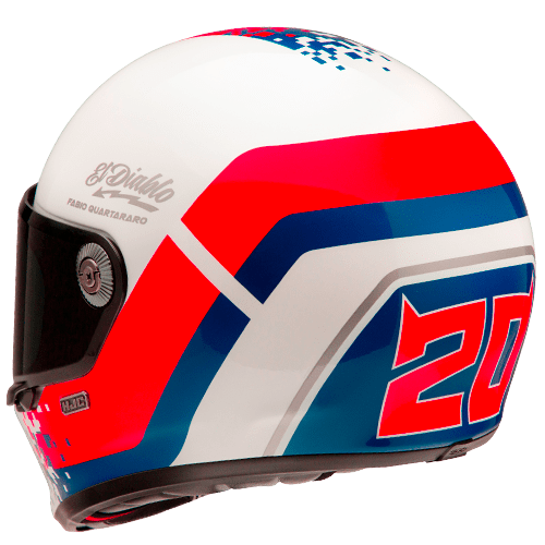 HJC V10 FQ20 RETRO MC21 Moto Integrali Vintage Stile Caschi 