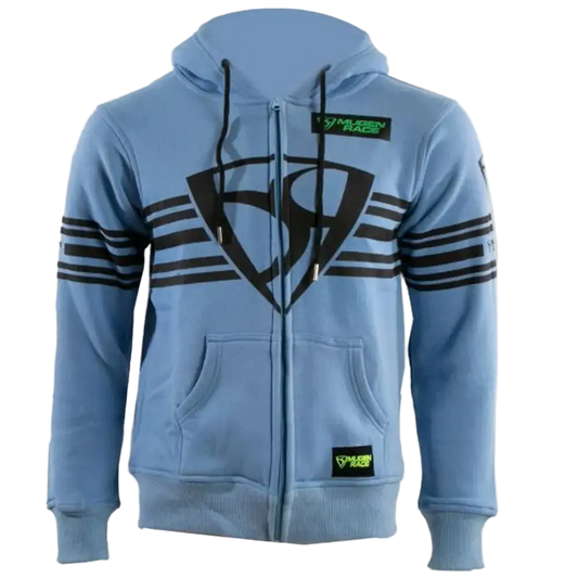 MUGENRACE H-MNR-2488 Shield Felpa Cappuccio Cerniera azzurro cielo 