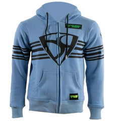 MUGENRACE H-MNR-2488 Shield Felpa Cappuccio Cerniera azzurro cielo