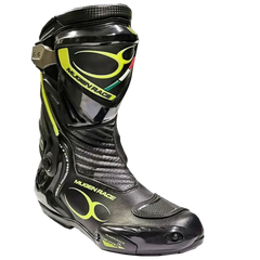 MUGENRACE Sphantom 3 Stivali Moto Sportivi Nero Fluo 