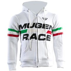 MUGENRACE H-MNR-2489 Felpa Cappuccio Cotone Bianco