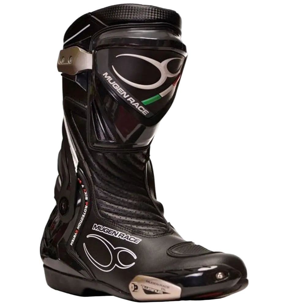 MUGENRACE Bat-Me-1690 Muiran Capisco Tre Moto Sports Stivali Nero 