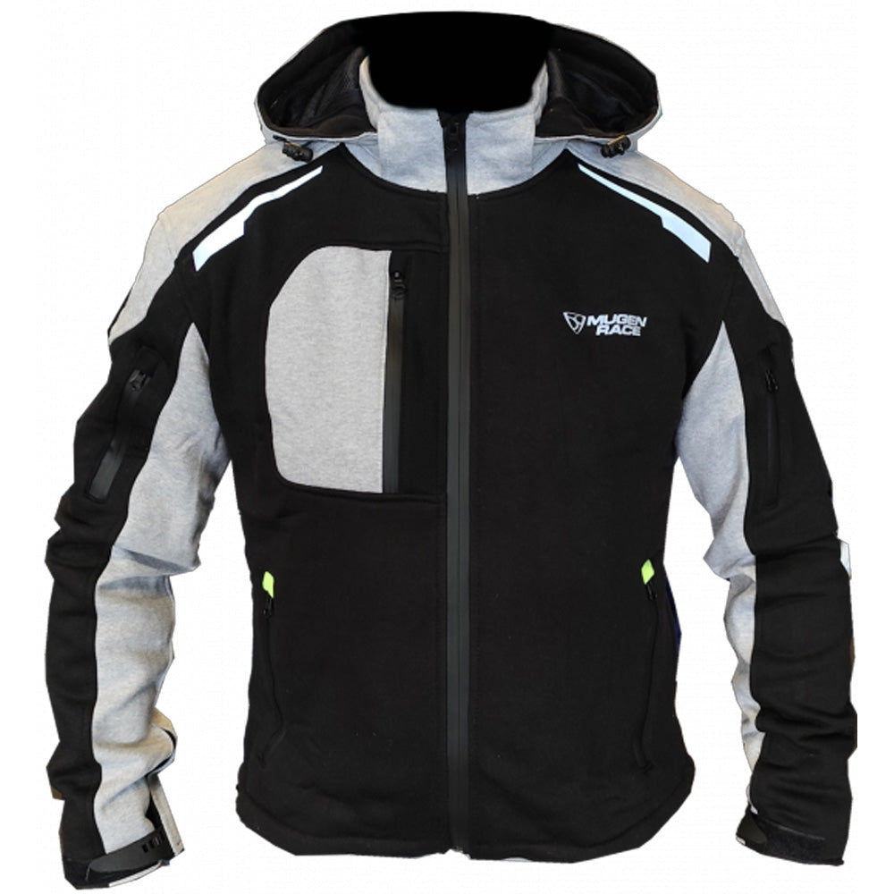 MUGENRACE H-MNR-2484 Felpa Judo Nera Grigio Chiaro