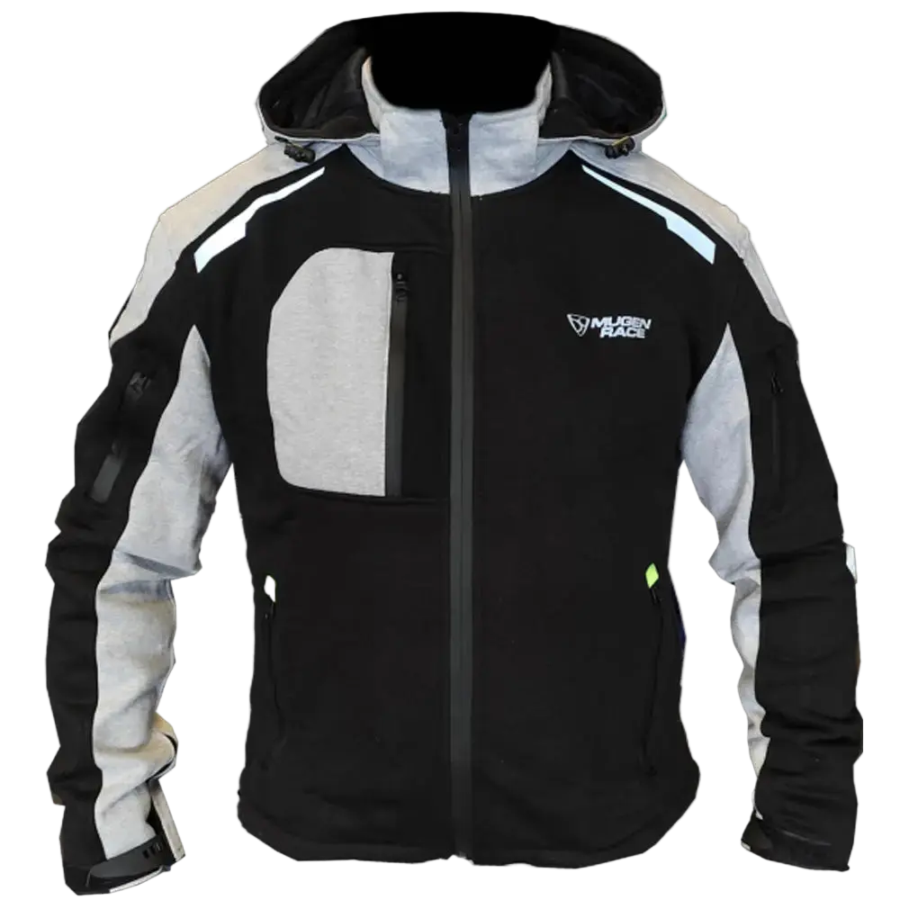 MUGENRACE H-MNR-2484 Felpa Judo Nera Grigio Chiaro 