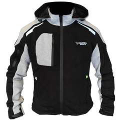 MUGENRACE H-MNR-2484 Felpa Judo Nera Grigio Chiaro 