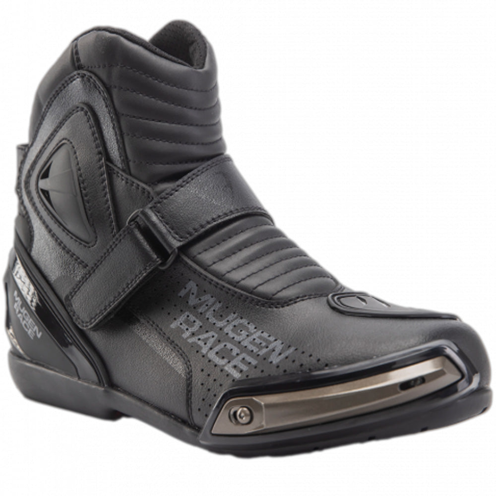 MUGENRACE MNR-2391 Hurry Moto Corti Stivali Neri