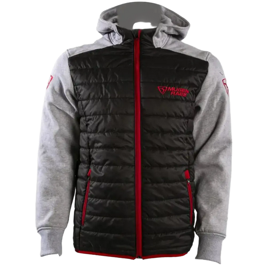 MUGENRACE H-MNR-2492 Felpa Cappuccio Zip Grigio Rosso – Yamoto.it