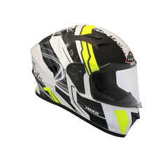 SMK STELLAR SWANK MA124 MOTO INTEGRALE CASCHI OPACO NERO FLOU GIALLO GRIGIO 