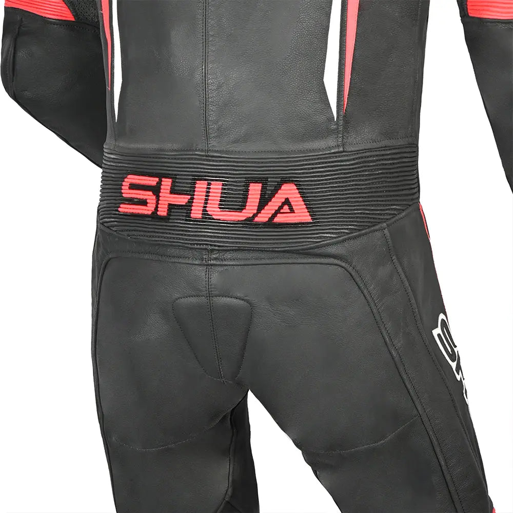 Shua Infinity Nero Rosso1PC Tute da Moto in Pelle Uomo hip