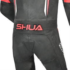 Shua Infinity Nero Rosso1PC Tute da Moto in Pelle Uomo hip