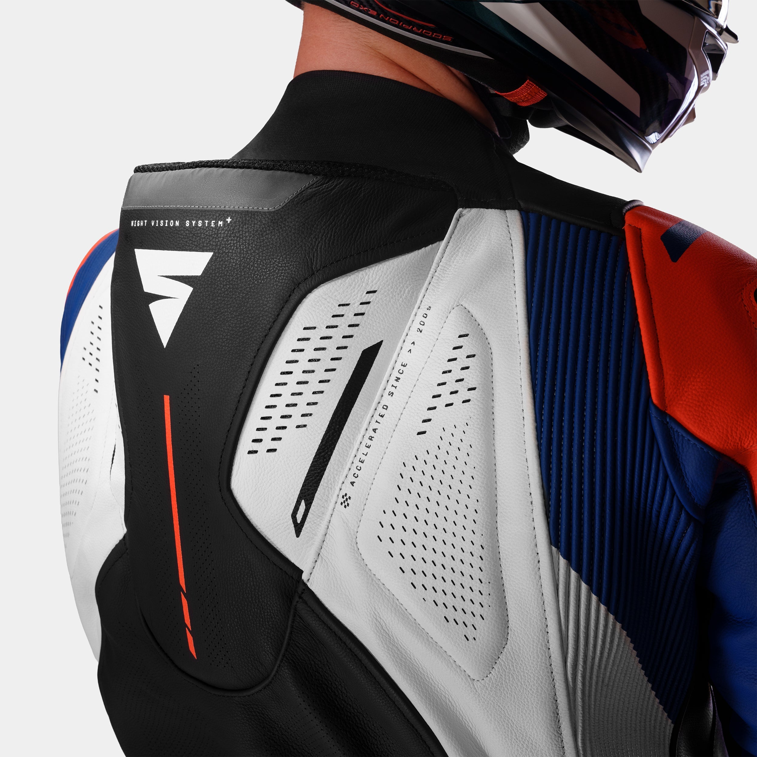 SHIMA MISSION RS MONO DE HOMBRE 1PC AZUL BLANCO ROJO 