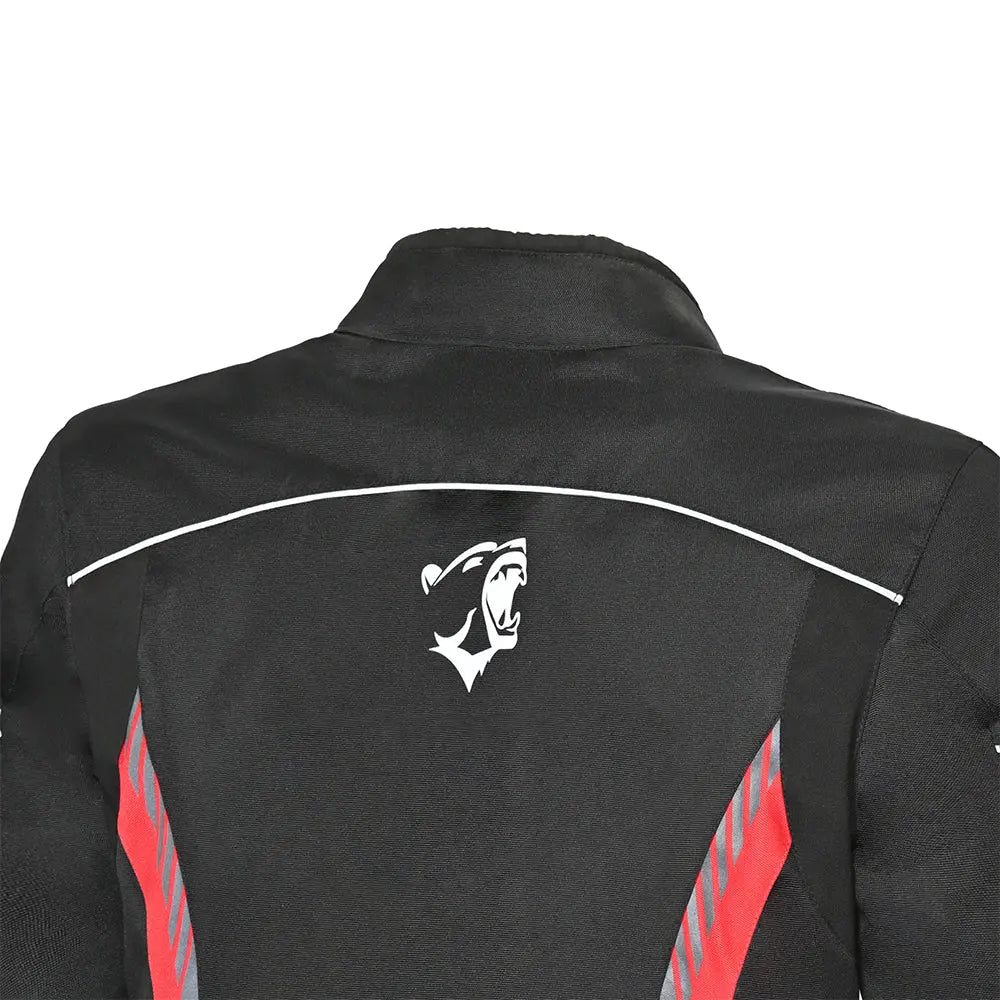 Bela Bradley Rosso Giacca Tessile da Moto back shoulder