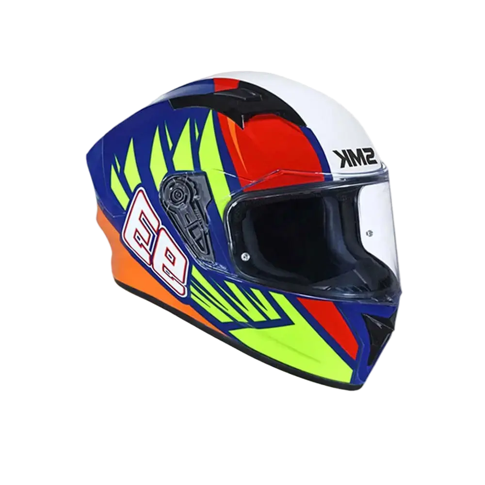 SMK STELLAR WINGS GL543 Moto Integrale Caschi Bianco Rosso Blu Giallo 