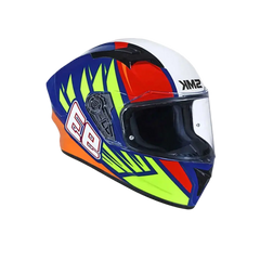 SMK STELLAR WINGS GL543 Moto Integrale Caschi Bianco Rosso Blu Giallo 