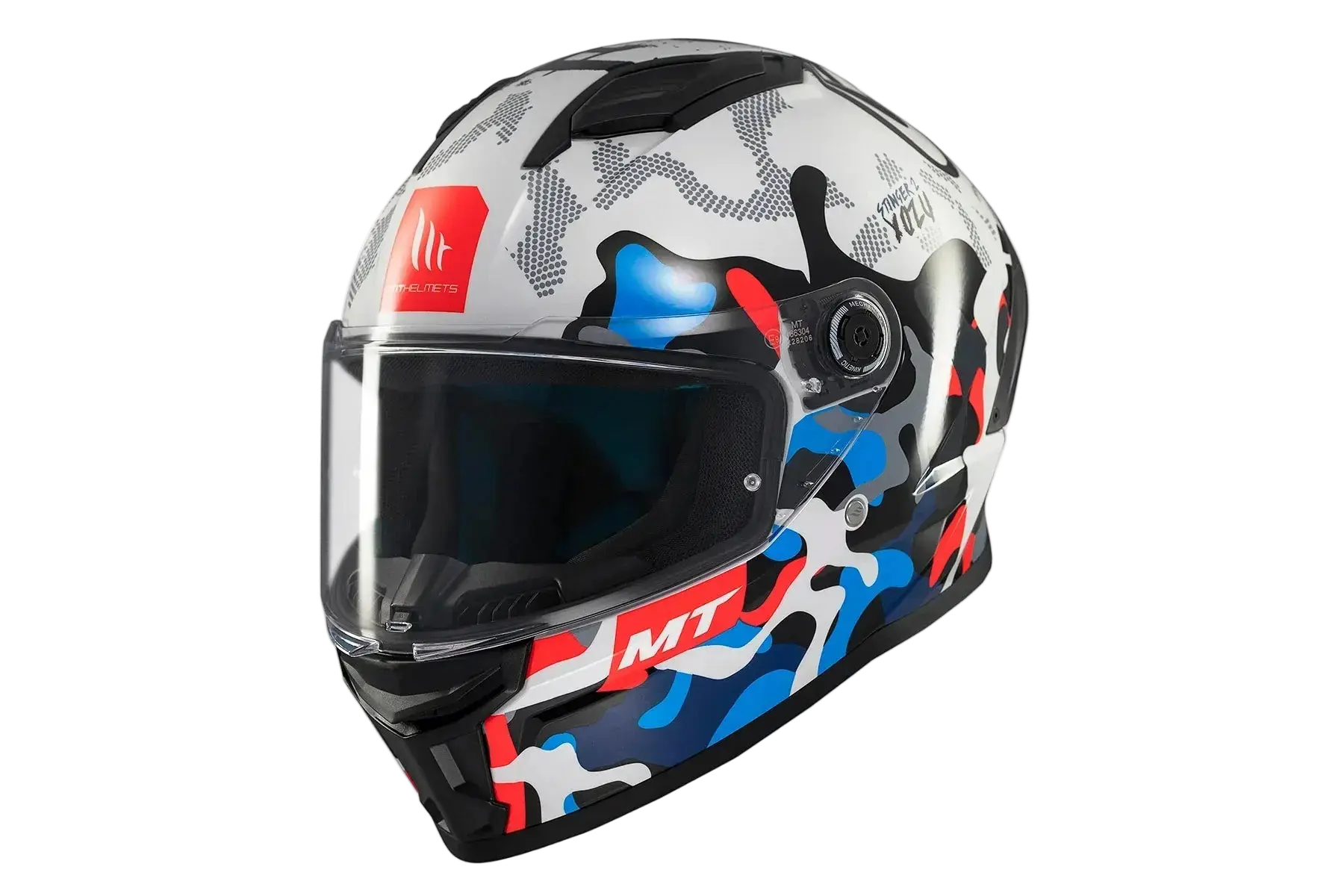 MT Stinger 2 Yozu Caschi Integrali Da Moto Blu / Bianco 