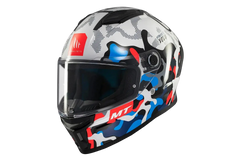 MT Stinger 2 Yozu Caschi Integrali Da Moto Blu / Bianco 