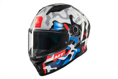 MT Stinger 2 Yozu Caschi Integrali Da Moto Blu / Bianco 