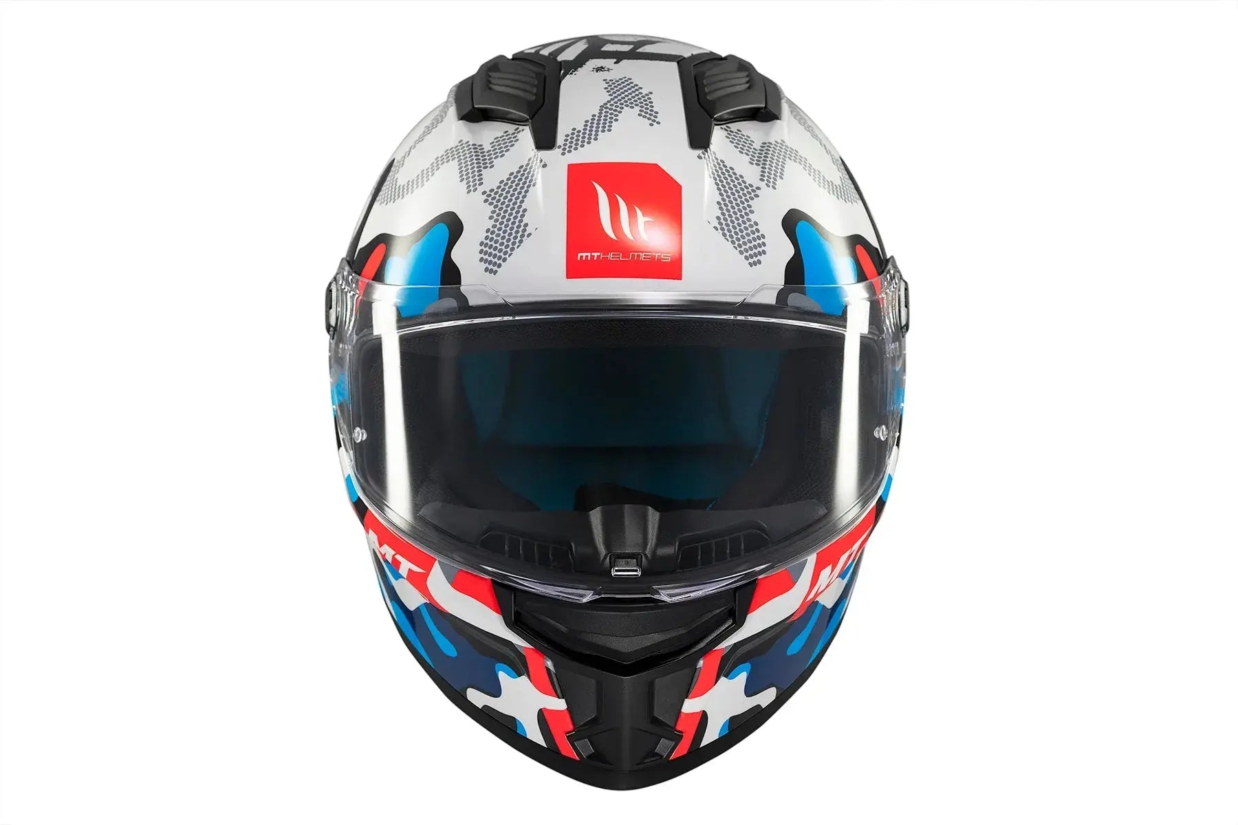 MT Stinger 2 Yozu Caschi Integrali Da Moto Blu / Bianco 