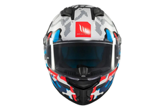 MT Stinger 2 Yozu Caschi Integrali Da Moto Blu / Bianco 