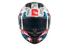MT Stinger 2 Yozu Caschi Integrali Da Moto Blu / Bianco 
