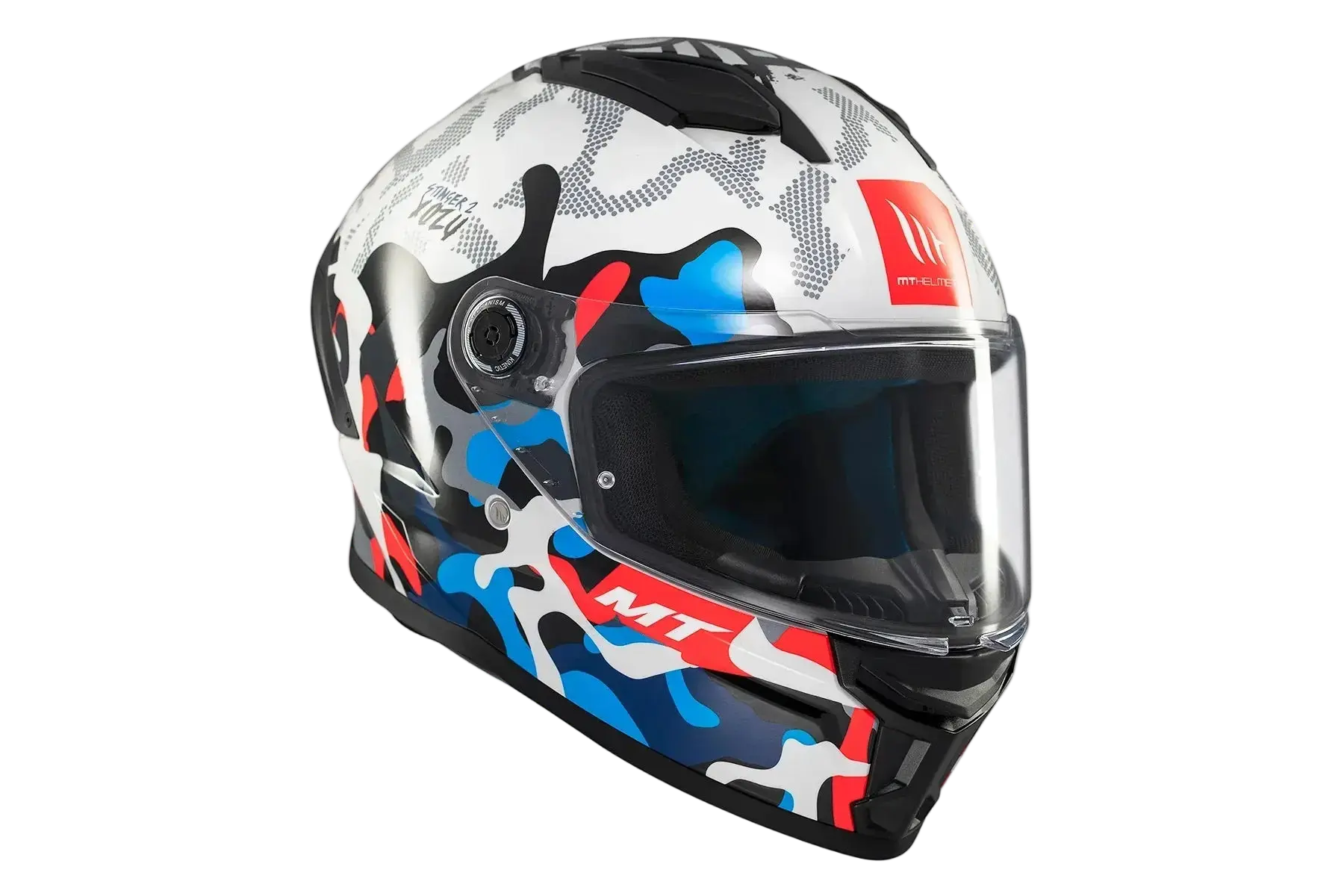 MT Stinger 2 Yozu Caschi Integrali Da Moto Blu / Bianco 