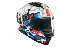 MT Stinger 2 Yozu Caschi Integrali Da Moto Blu / Bianco 