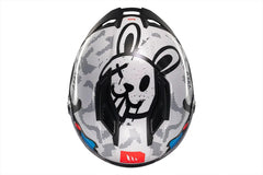 MT Stinger 2 Yozu Caschi Integrali Da Moto Blu / Bianco 