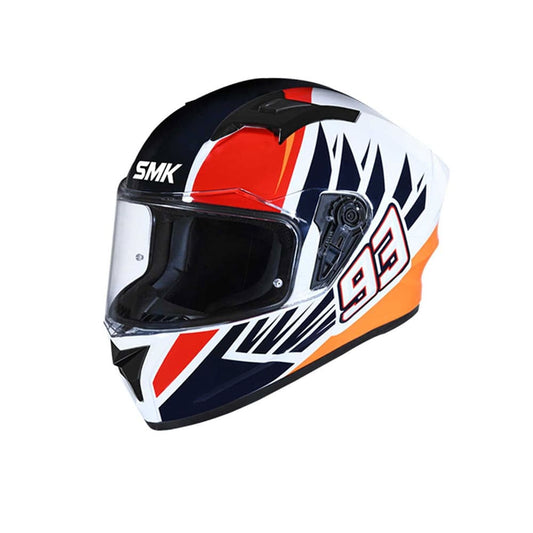 SMK STELLAR WINGS GL153 MOTO INTEGRALE CASCHI BIANCO NERO ROSSO