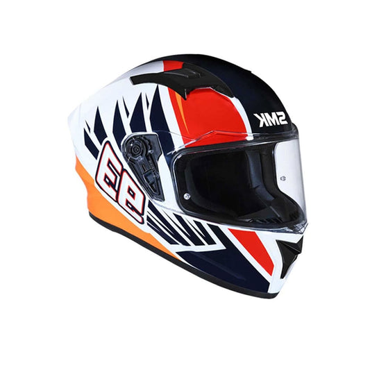 SMK STELLAR WINGS GL153 MOTO INTEGRALE CASCHI BIANCO NERO ROSSO