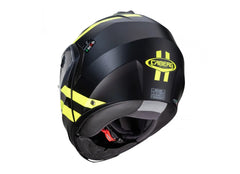 CABERG DUKE 2 SUPERLEGEND Moto Modulare Caschi Nero Opaco Giallo Fluo