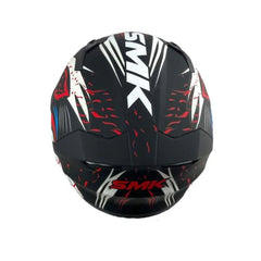 SMK STELLAR ANIMAL MA231 MOTO INTEGRALE CASCHI OPACO NERO BIANCO ROSSO