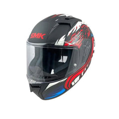 SMK STELLAR ANIMAL MA231 MOTO INTEGRALE CASCHI OPACO NERO BIANCO ROSSO