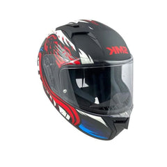 SMK STELLAR ANIMAL MA231 MOTO INTEGRALE CASCHI OPACO NERO BIANCO ROSSO