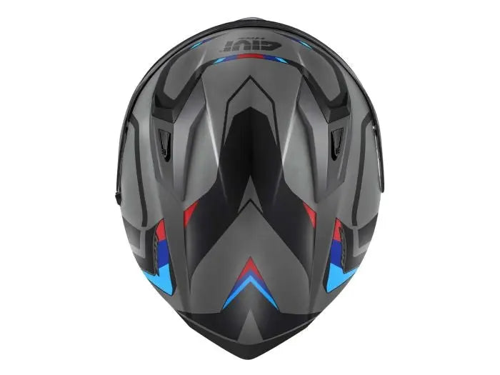 GIVI 50.8 MACHI1 Moto Integral Casco Gris mate Negro Rojo - SECURTEX MOTOR S.L (t/a MaximoMoto)