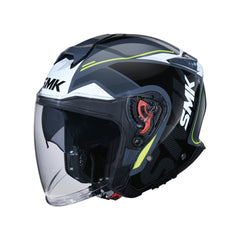 SMK GTJ TOURER GL614 MOTO JET CASCHI NERO BIANCO GRIGIO