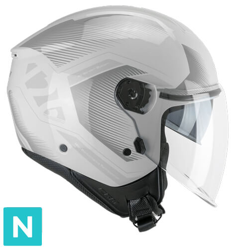 CGM 126G IPE CITY CASCO DE MOTO GRIS GRIS 
