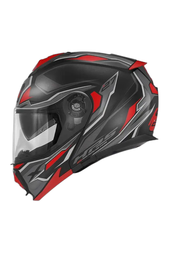 GIVI X27 Mod Dimension Moto Modulare Caschi Nero Rosso 