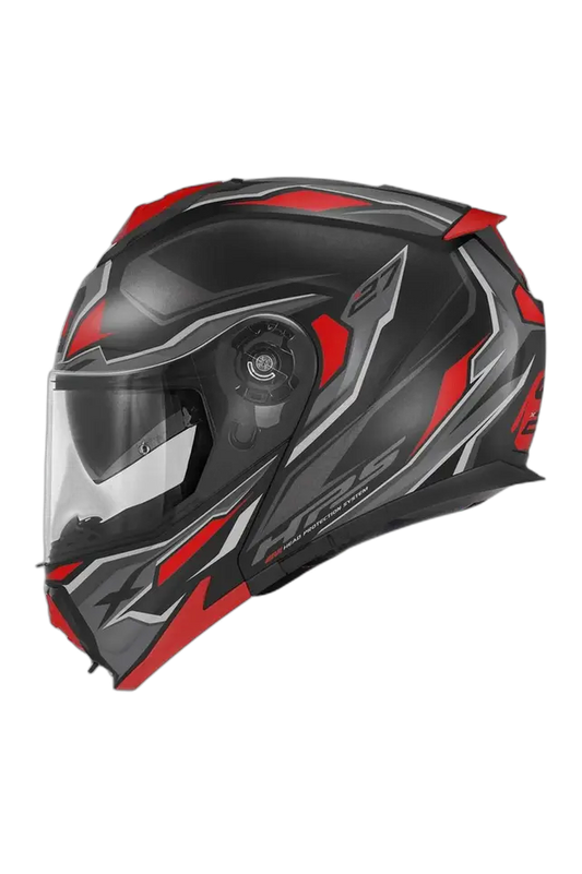 GIVI X27 Mod Dimension Moto Modulare Caschi Nero Rosso 