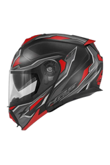 GIVI X27 Mod Dimension Moto Modulare Caschi Nero Rosso 