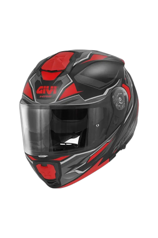 GIVI X27 Mod Dimension Moto Modulare Caschi Nero Rosso 