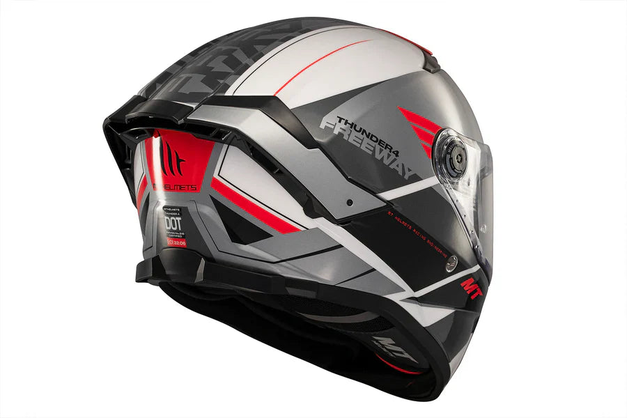 MT THUNDER 4 SV FREEWAY A5 Deportivo Turismo Casco Integral Para Moto De Brillante - SECURTEX MOTOR S.L (t/a MaximoMoto)