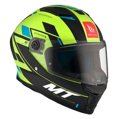 MT STINGER 2 ZIVZE C3 Opaca moto integrale Caschi Giallo fluo Nero