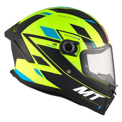 MT STINGER 2 ZIVZE C3 Opaca moto integrale Caschi Giallo fluo Nero