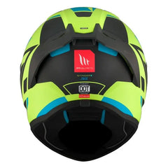 MT STINGER 2 ZIVZE C3 Opaca moto integrale Caschi Giallo fluo Nero