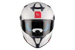 MT Targo S Solid A0 blanco perlado Casco integral deportivo para motocicleta - CASCO