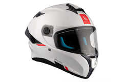 MT Targo S Solid A0 blanco perlado Casco integral deportivo para motocicleta - CASCO