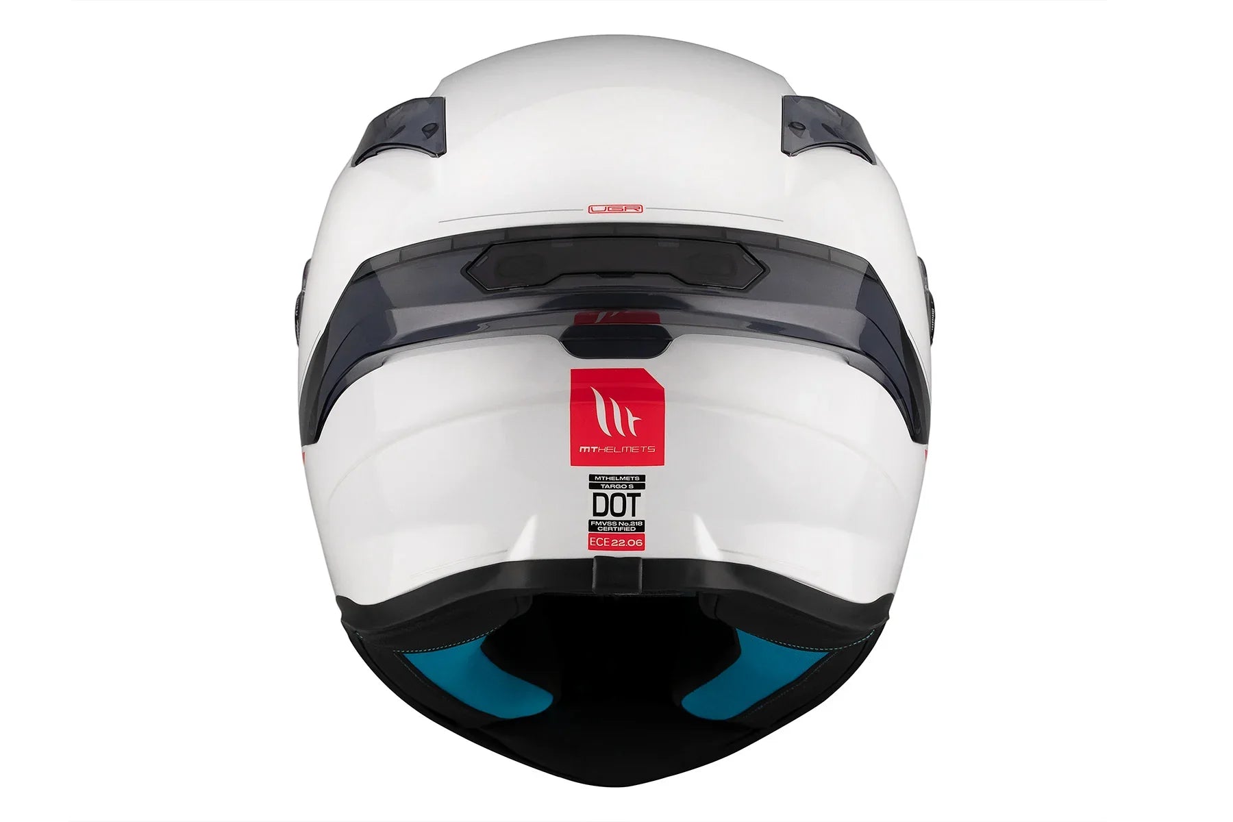 MT Targo S Solid A0 blanco perlado Casco integral deportivo para motocicleta - CASCO